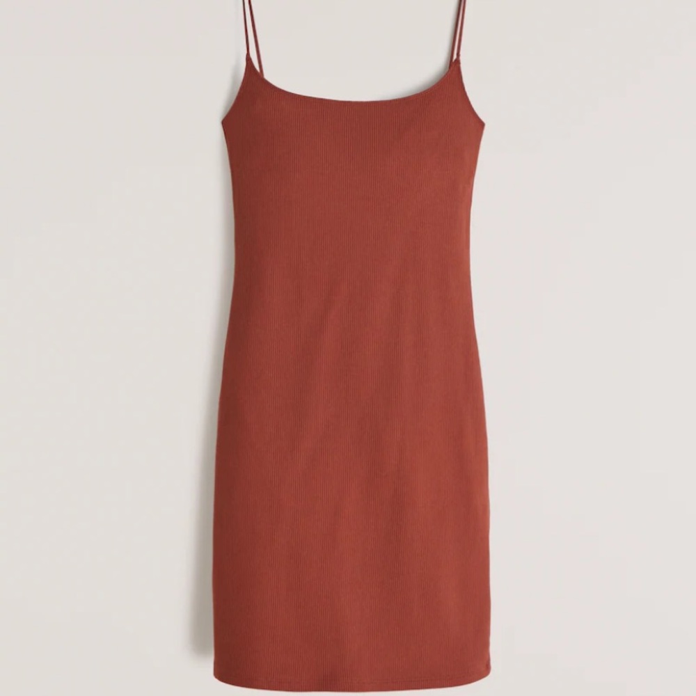 A & F seamless knit mini dress in BROWN size XS